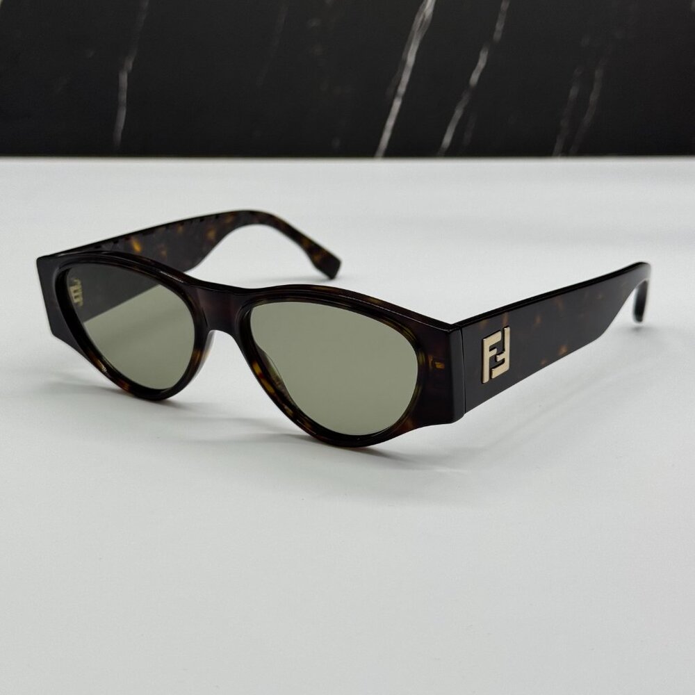 NEW FENDI FE40158I 52E HAVANA SUNGLASSES WOMEN FENDI - Picture 2 of 9